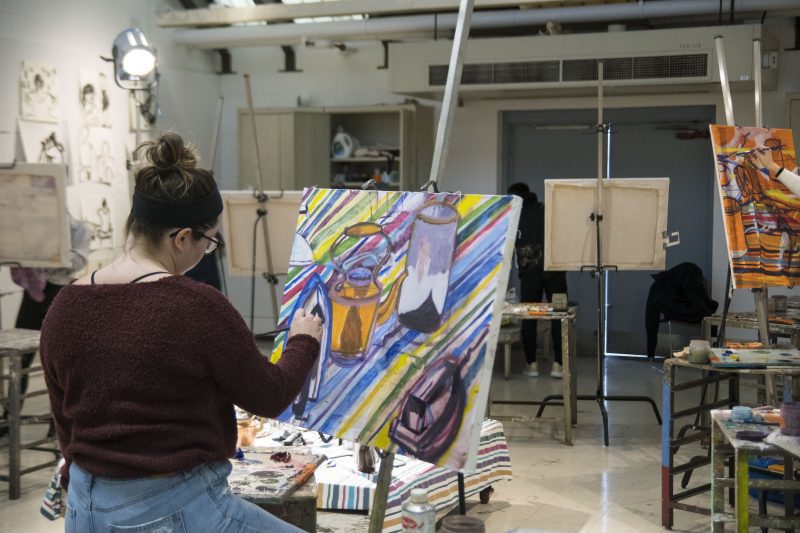 Image of student painting